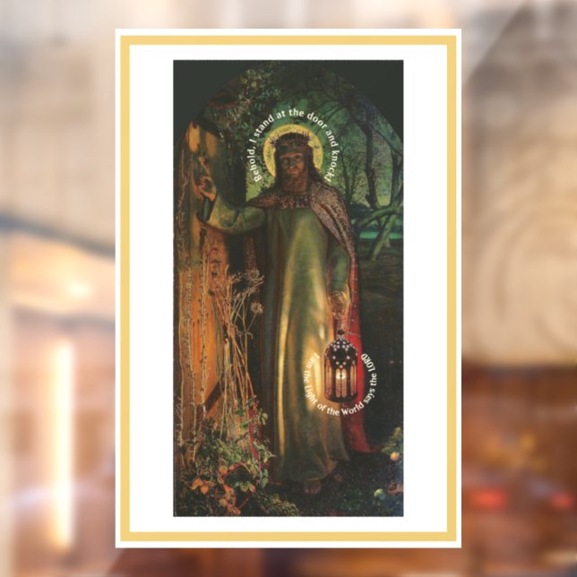 Jesus Light of the World  Window Cling (Sheet 2)