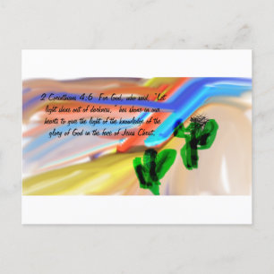 Jesus light of world postcard