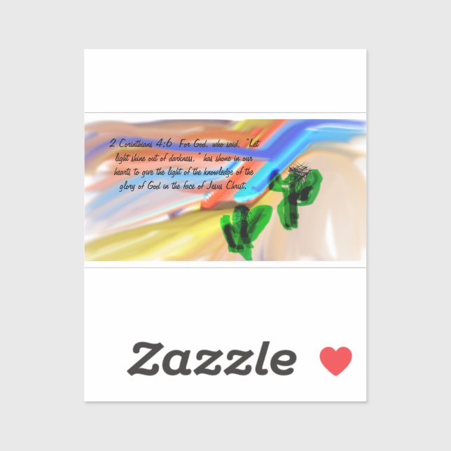 Jesus light of  world sticker (Sheet)