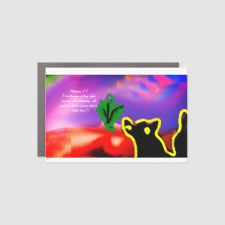 Jesus light plan car magnet