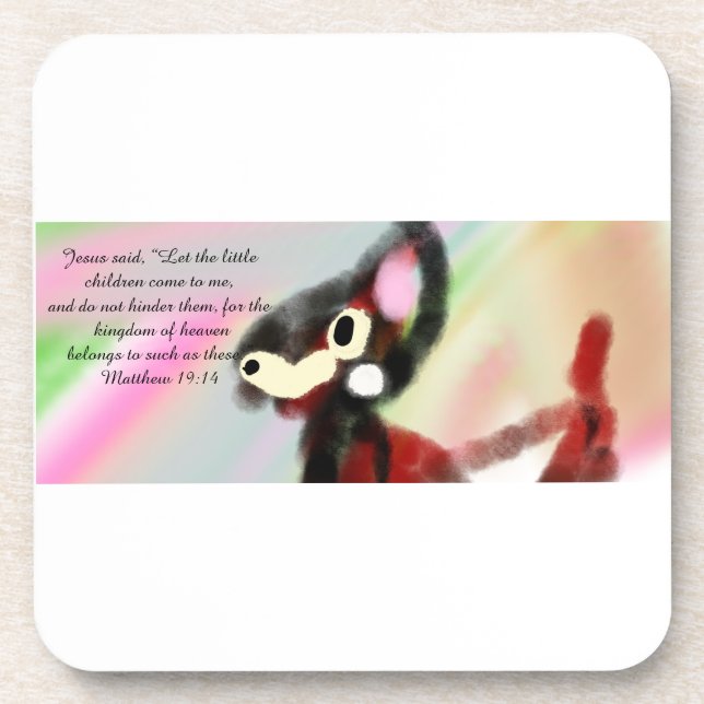 Jesus light world beverage coaster (Front)