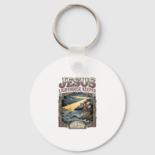 Jesus Lighthouse Keeper Jesus Lighthouse Keeper Ch Keychain