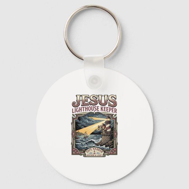 Jesus Lighthouse Keeper Jesus Lighthouse Keeper Ch Keychain (Front)