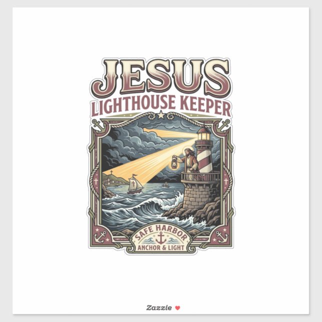 Jesus Lighthouse Keeper Jesus Lighthouse Keeper Ch Sticker (Sheet)