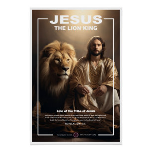 Jesus - Lion King 1 Poster