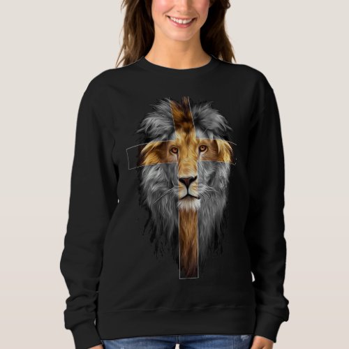 Jesus Lion Of Juda Sweatshirt