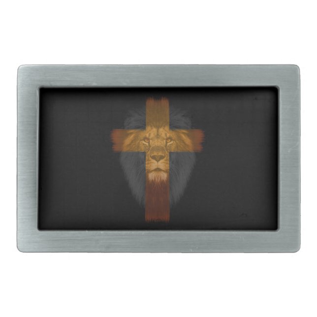 Jesus Lion of Judah Belt Buckle (Front)