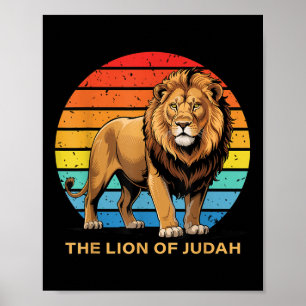 Jesus Lion Of Judah Christian Faith God Bible Vers Poster