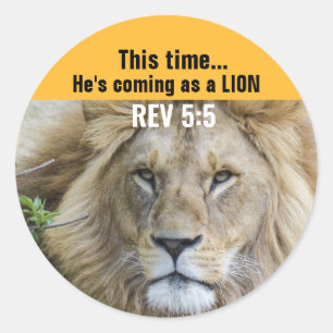 JESUS LION OF JUDAH CHRISTIAN STICKERS