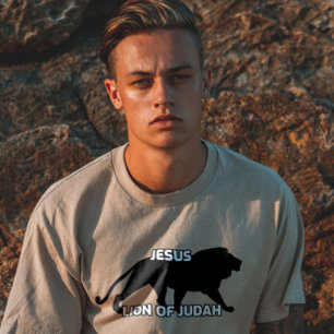 JESUS LION OF JUDAH CHRISTIAN T-SHIRTS RED