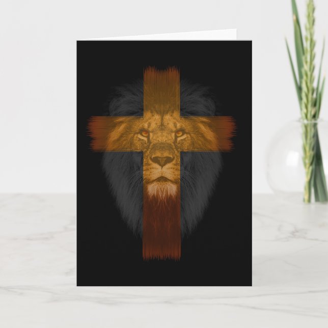 Jesus Lion of Judah Greeting Card (Front)