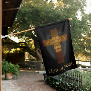 Jesus Lion of Judah House Flag