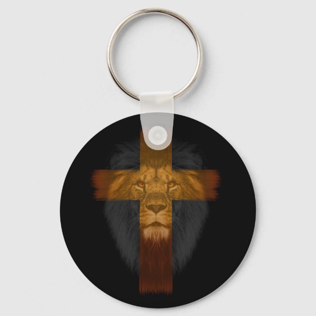 Jesus Lion of Judah Keychain (Front)