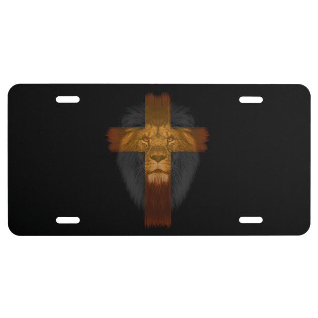 Jesus Lion of Judah License Plate (Front)