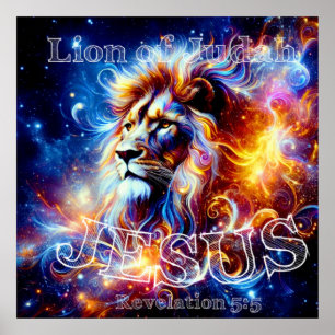 Jesus Lion of Judah Poster