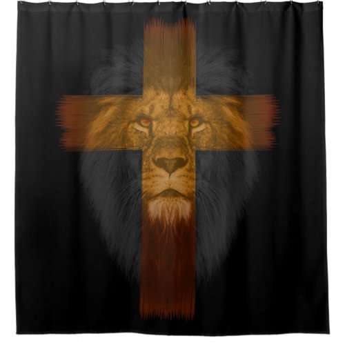 Jesus Lion of Judah Shower Curtain