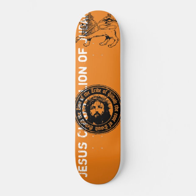 Jesus Lion of Judah Skateboard, 8 1/8" Deck (Front)
