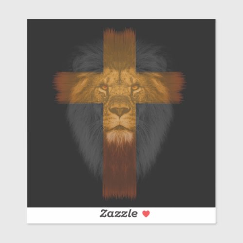 Jesus Lion of Judah Vinyl Sticker