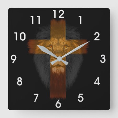 Jesus Lion Of Judah Wall Clock