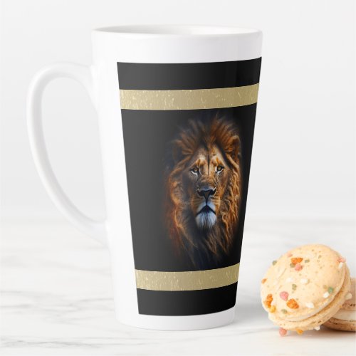 Jesus Lion Of Judah With Lions Head Latte Mug