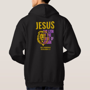 JESUS LION OF TRIBE OF JUDAH Christian Hoodie