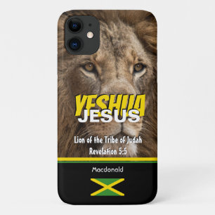 JESUS Lion Tribe of Judah JAMAICA Flag Customized iPhone 11 Case