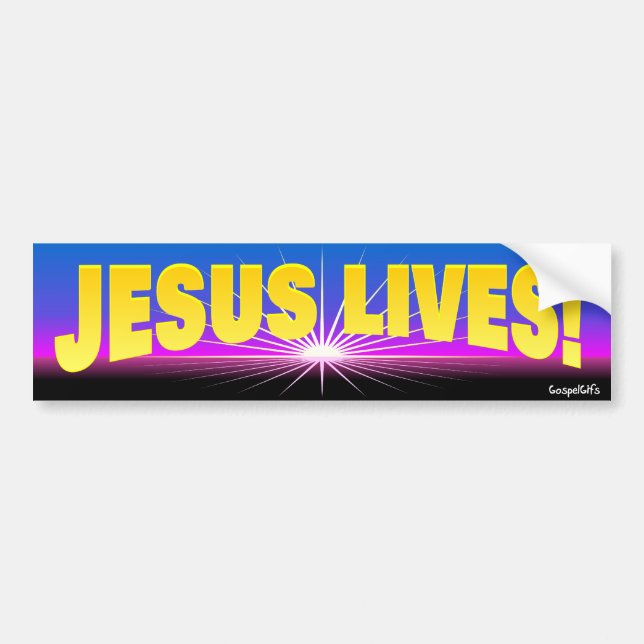 Jesus Lives! Bumper Sticker (Front)
