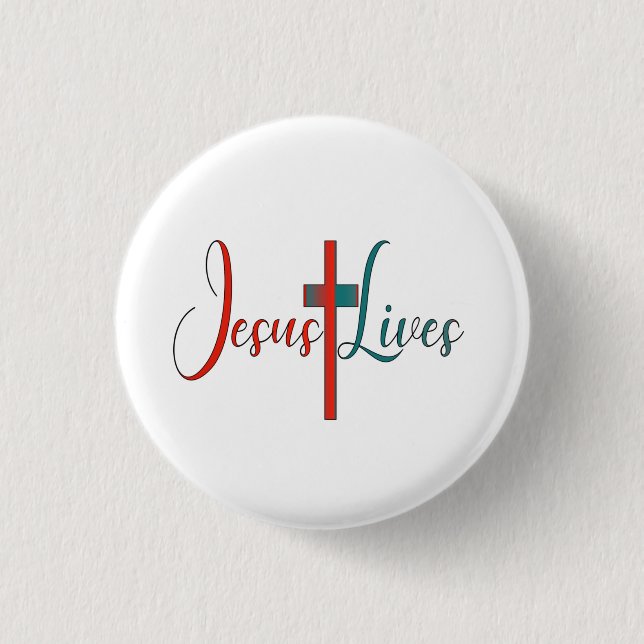 Jesus lives button (Front)