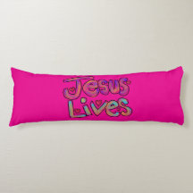 ‘Jesus Lives’ Christian Quote Custom Name Pink