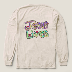 Jesus Lives Hand Drawn Christian Art  Tri-Blend Shirt