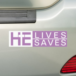JESUS LIVES JESUS SAVES   THE CROSS   CHRISTIAN BUMPER STICKER