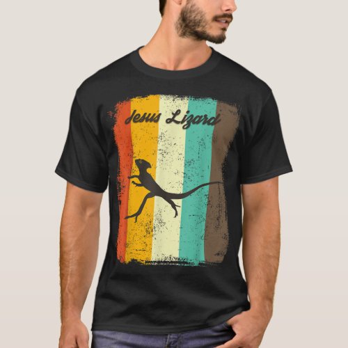 Jesus Lizard Retro 70s Vintage Reptile Lover T_Shirt