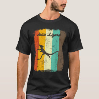 Jesus Lizard Retro 70s Vintage Reptile Lover  T-Shirt