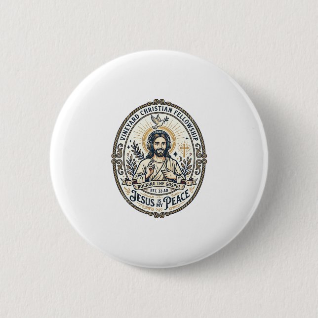 Jesus Lo Fi Study Beats Aesthetic Graphic Tee Chri Button (Front)