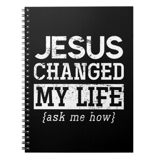 Jesus Lord Christian Gift God Savior Jesus Pullove Notebook (Front)