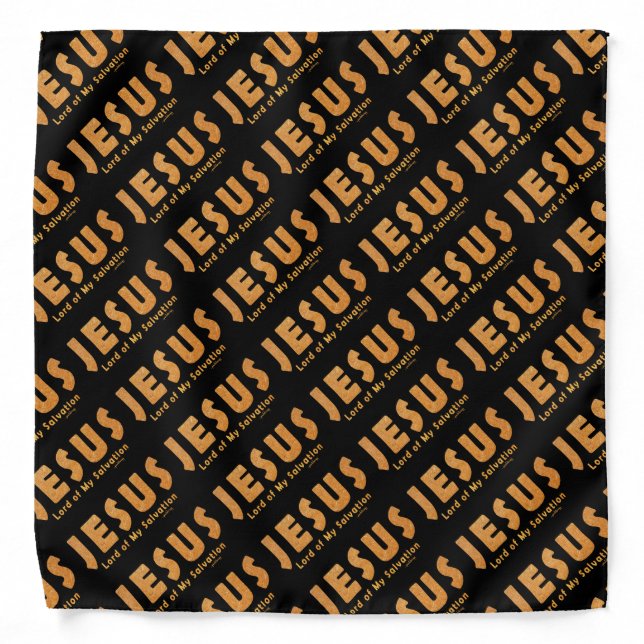 Jesus, Lord of My Salvation (Christian Faith) Bandana (Front)