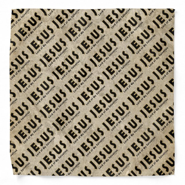 Jesus, Lord of My Salvation (Christian Faith) Bandana (Front)