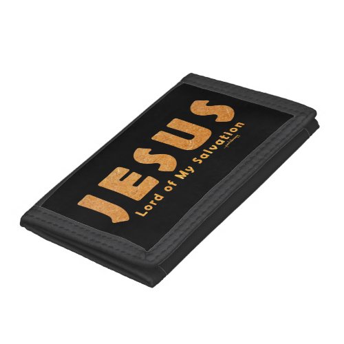 Jesus Lord of My Salvation Christian Faith Tri_fold Wallet