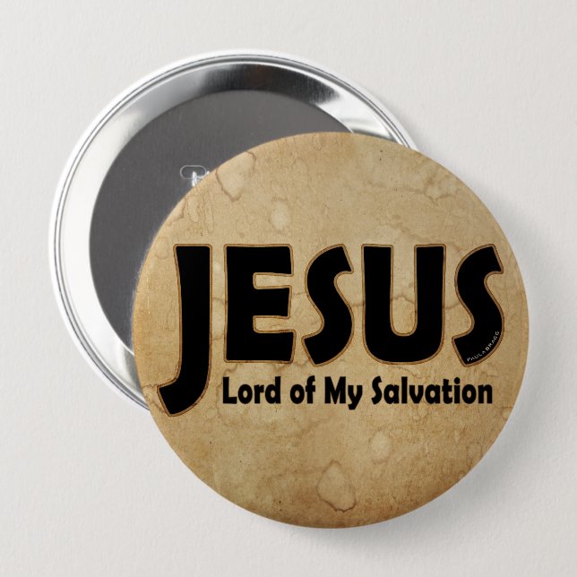 JESUS Lord of Salvation Button (Front & Back)
