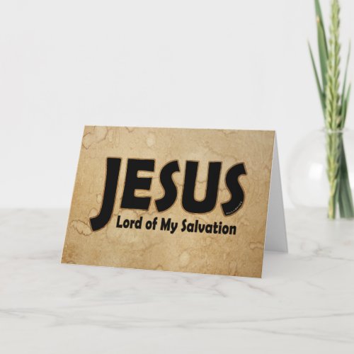 JESUS Lord of Salvation Card
