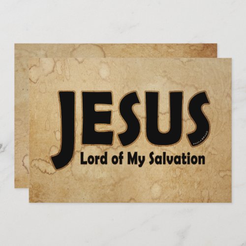 JESUS Lord of Salvation Card