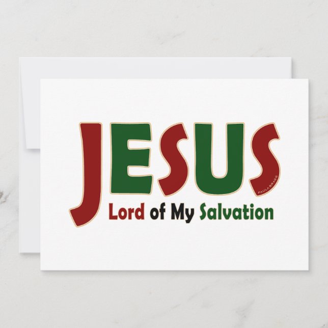 JESUS: Lord of Salvation Card (Front)