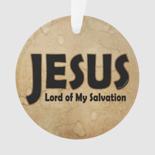 Jesus Lord Salvation Ornament