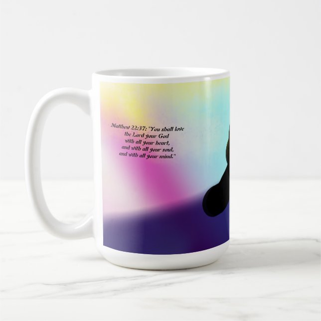 jesus love all heart coffee mug (Left)