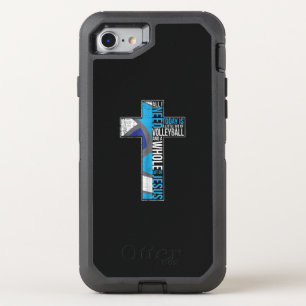 Jesus Love  All I Need Is Little Bit Of Volleyball OtterBox Defender iPhone SE/8/7 Case