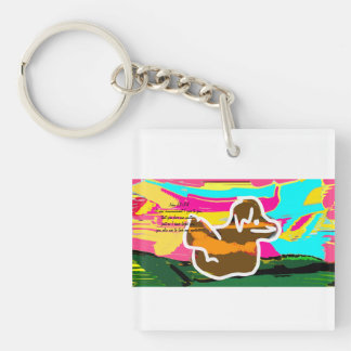 Jesus love as are  keychain