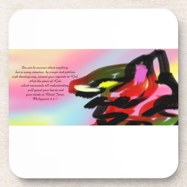 Jesus love beverage coaster (Front)