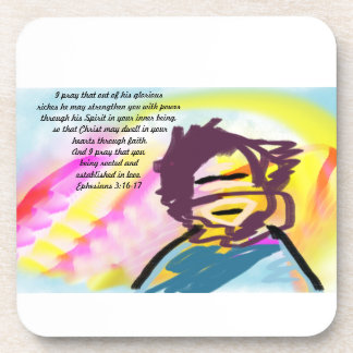 jesus love beverage coaster