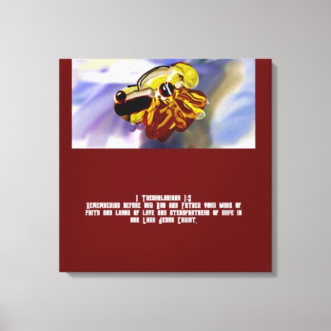 Jesus love canvas print (Front)