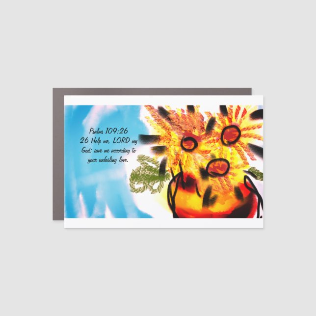 Jesus love  car magnet (Front)